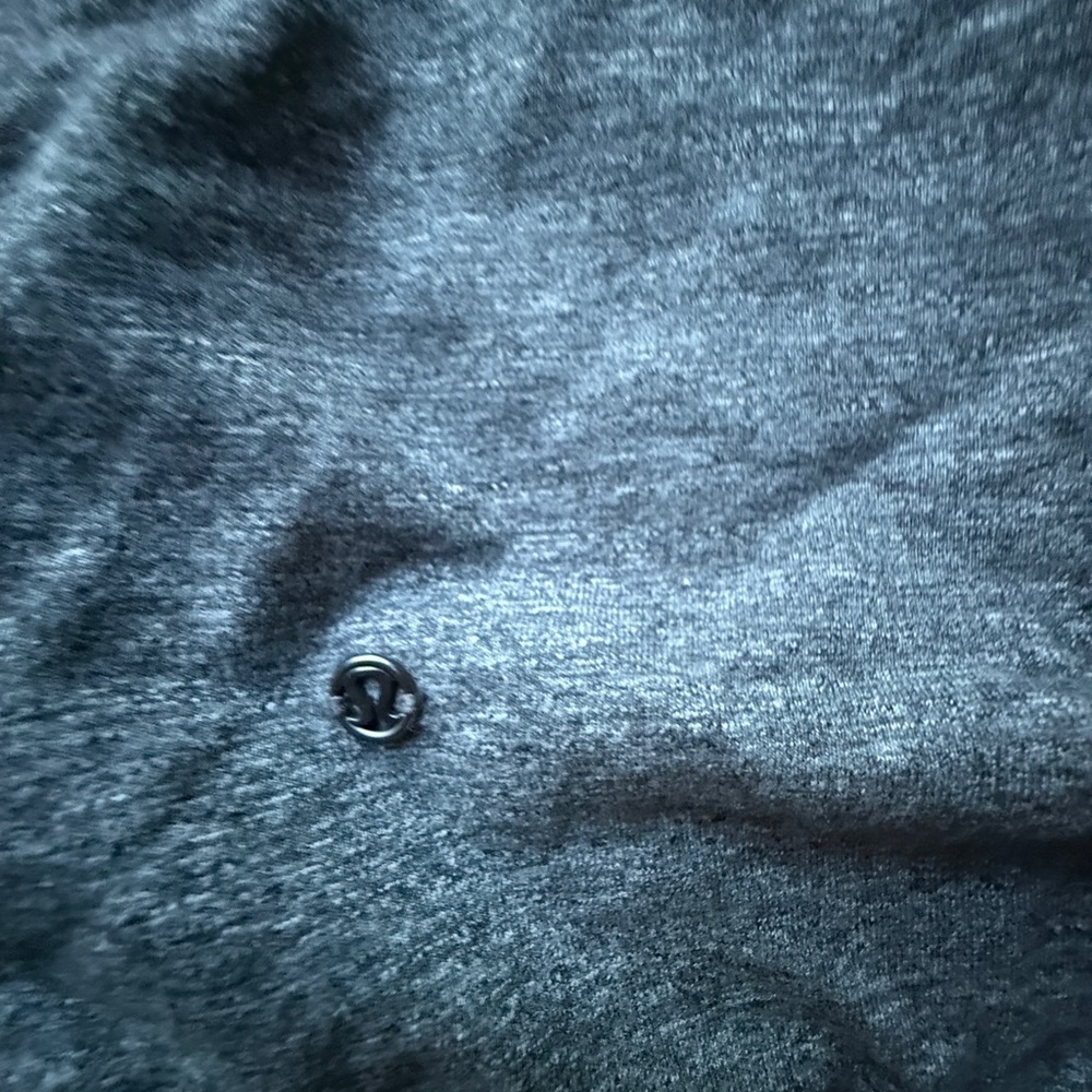 Lululemon That's A Wrap Sweater Jacket Grey Heathered Snow Slub Coal Sz 4 - Picture 4 of 5